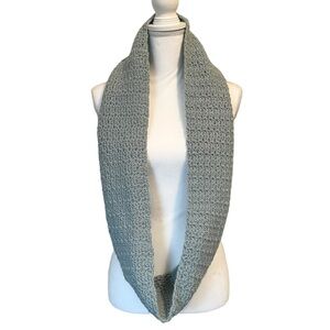 Handmade Crochet Infinity Light Teal Scarf